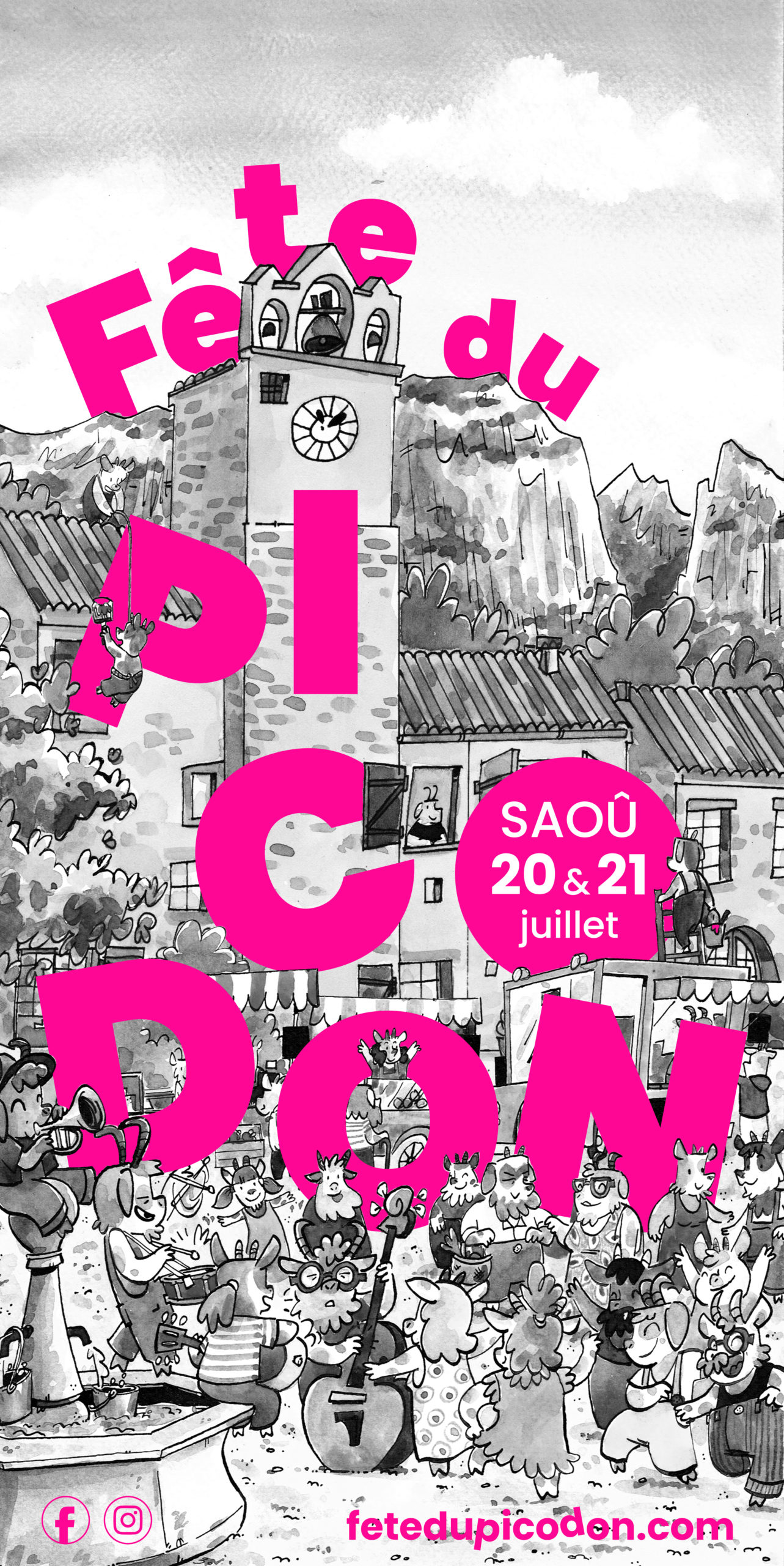 Affiche de la fête du Picodon 2024